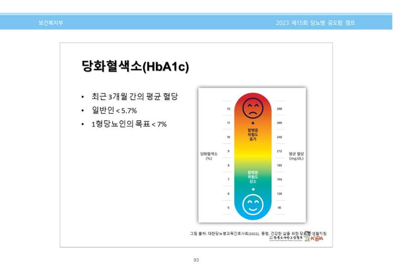 한국소아당뇨인협회 15회 공도함 캠프 E북 자료집 93페이지