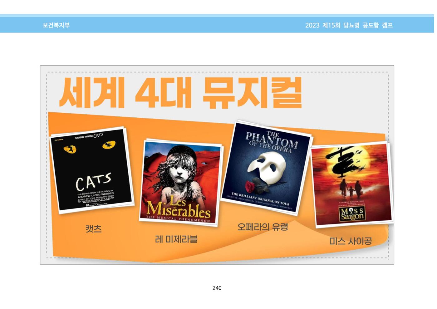 한국소아당뇨인협회 15회 공도함 캠프 E북 자료집 240페이지
