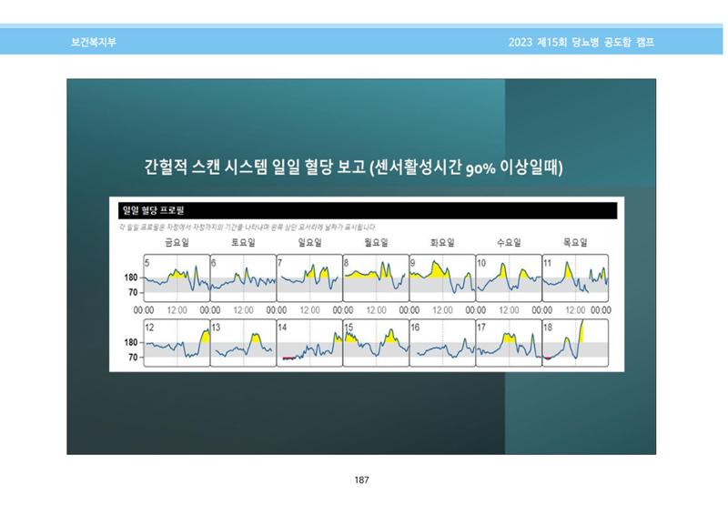 한국소아당뇨인협회 15회 공도함 캠프 E북 자료집 187페이지