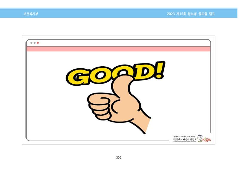 한국소아당뇨인협회 15회 공도함 캠프 E북 자료집 306페이지
