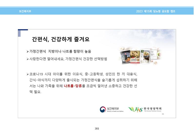 한국소아당뇨인협회 15회 공도함 캠프 E북 자료집 393페이지
