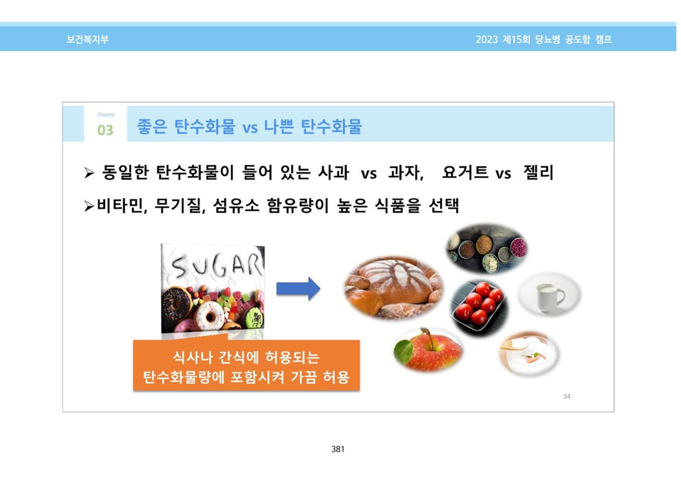 한국소아당뇨인협회 15회 공도함 캠프 E북 자료집 381페이지