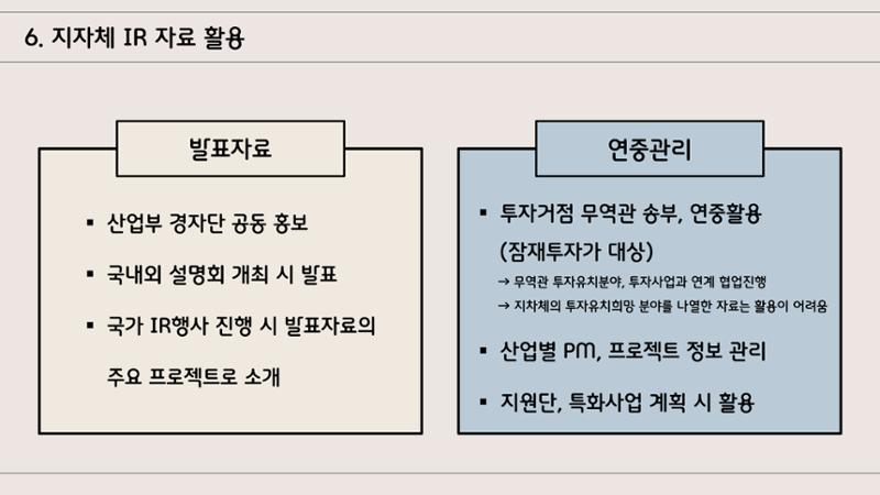 지자체 투자유치 IR자료작성 가이드 9페이지