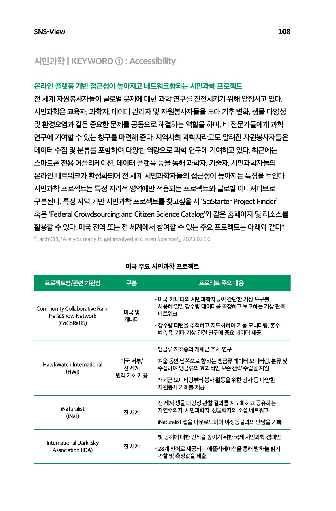 한눈에 보는 2023 KOFAC SNS-View 109페이지