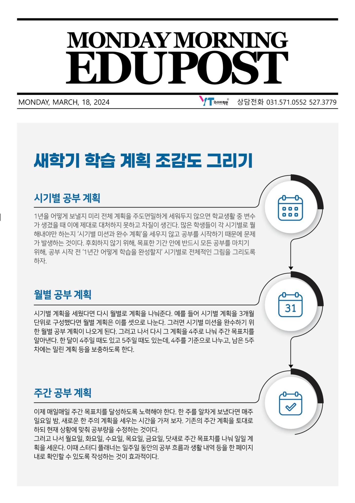새학기 학습 계획 조감도 그리기 1페이지