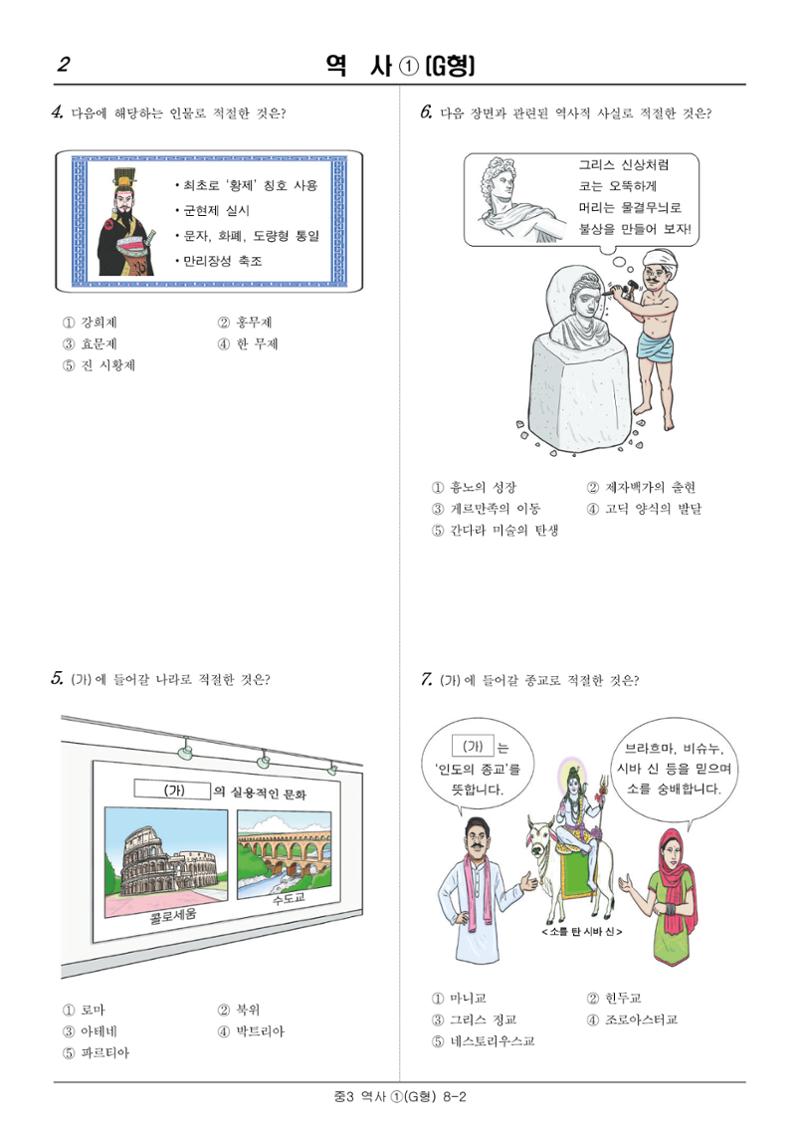22 기초학력 진단평가 중3 33페이지