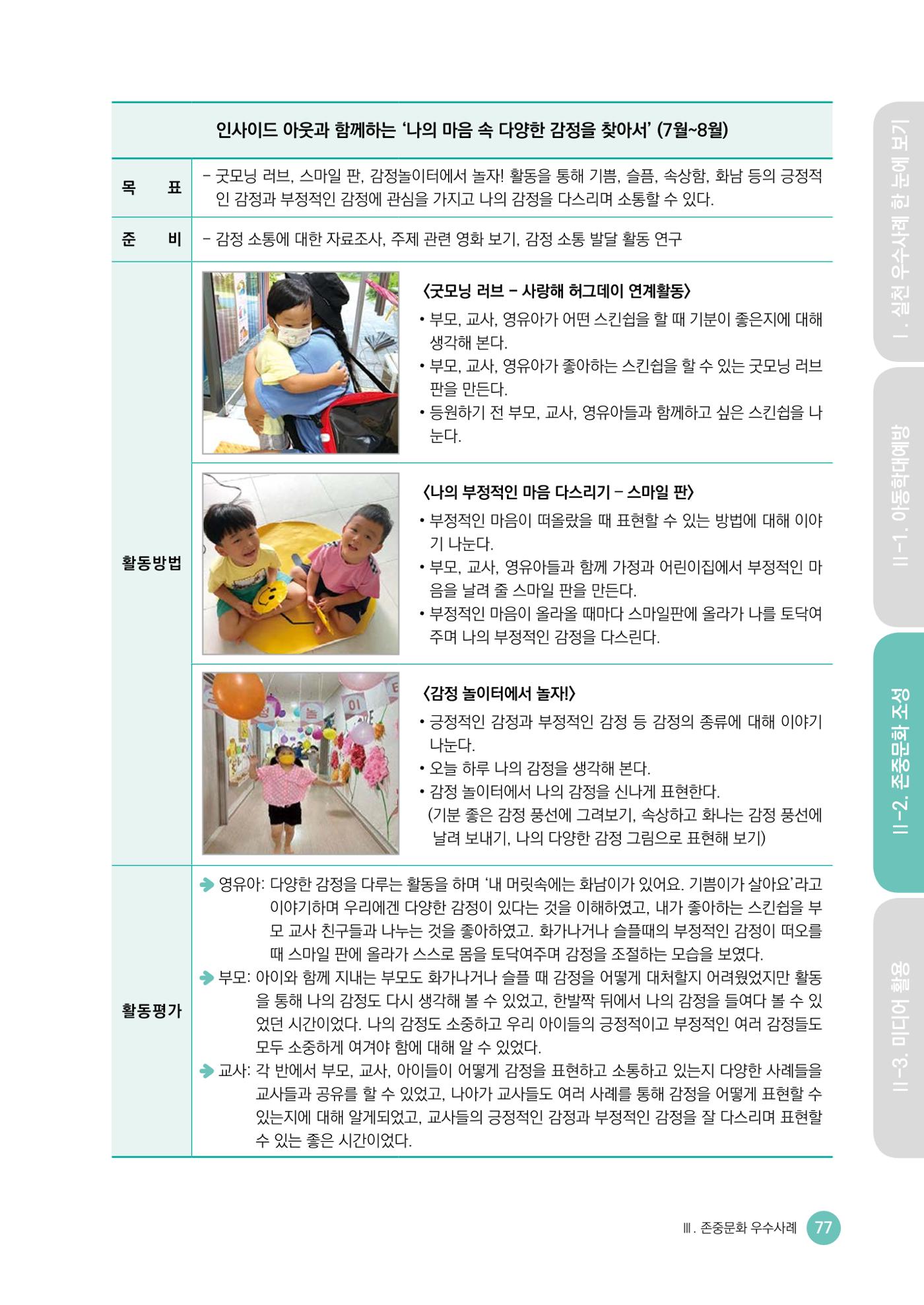 아동학대예방·존중문화·미디어 활용 우수사례 우리 어린이집에서 적용하기 76페이지