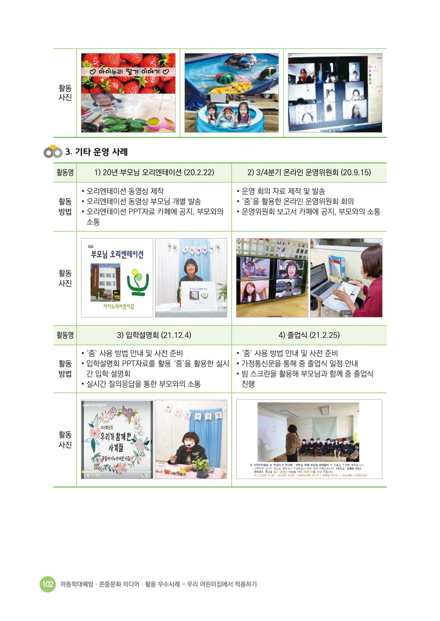 아동학대예방·존중문화·미디어 활용 우수사례 우리 어린이집에서 적용하기 101페이지