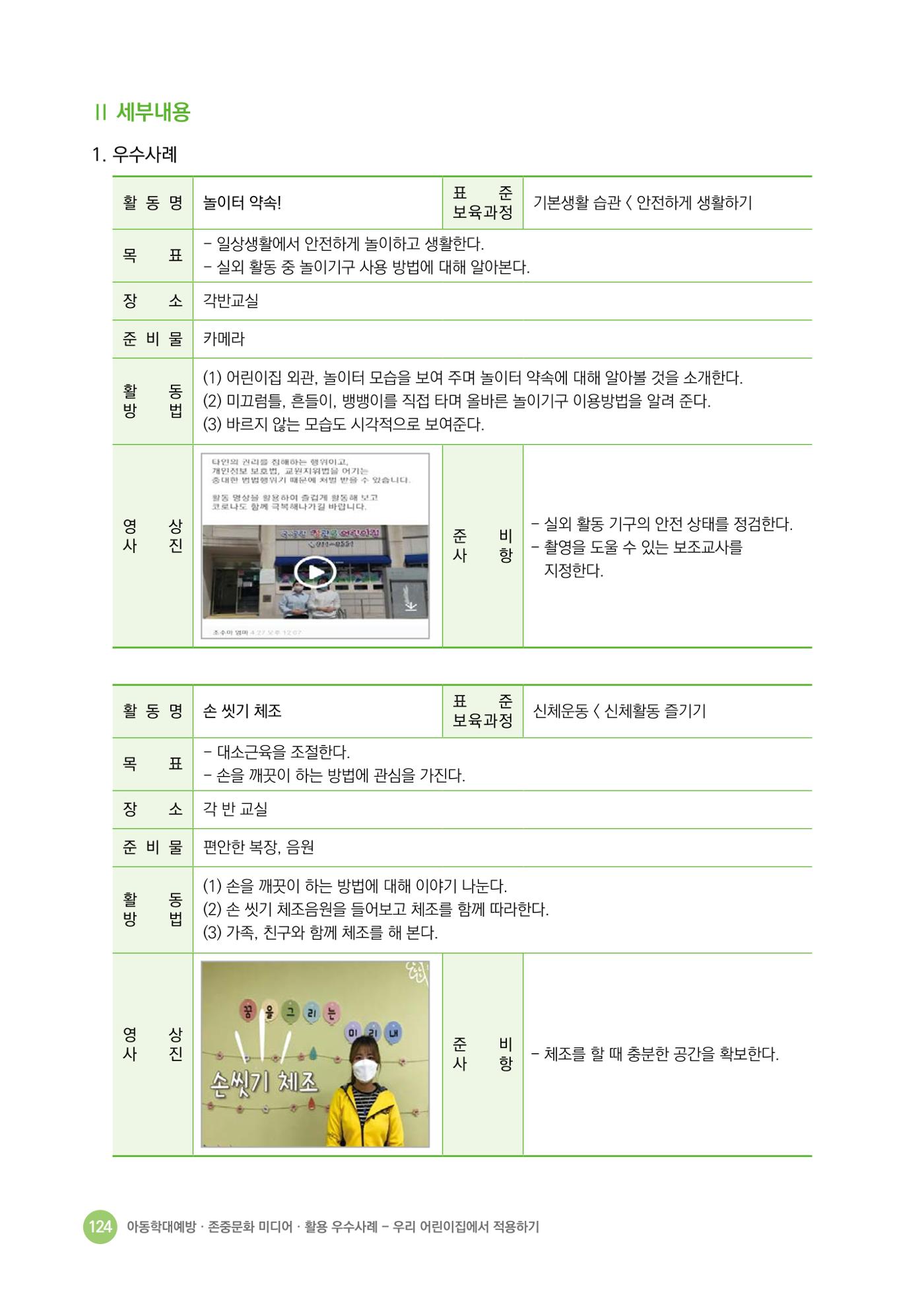 아동학대예방·존중문화·미디어 활용 우수사례 우리 어린이집에서 적용하기 123페이지