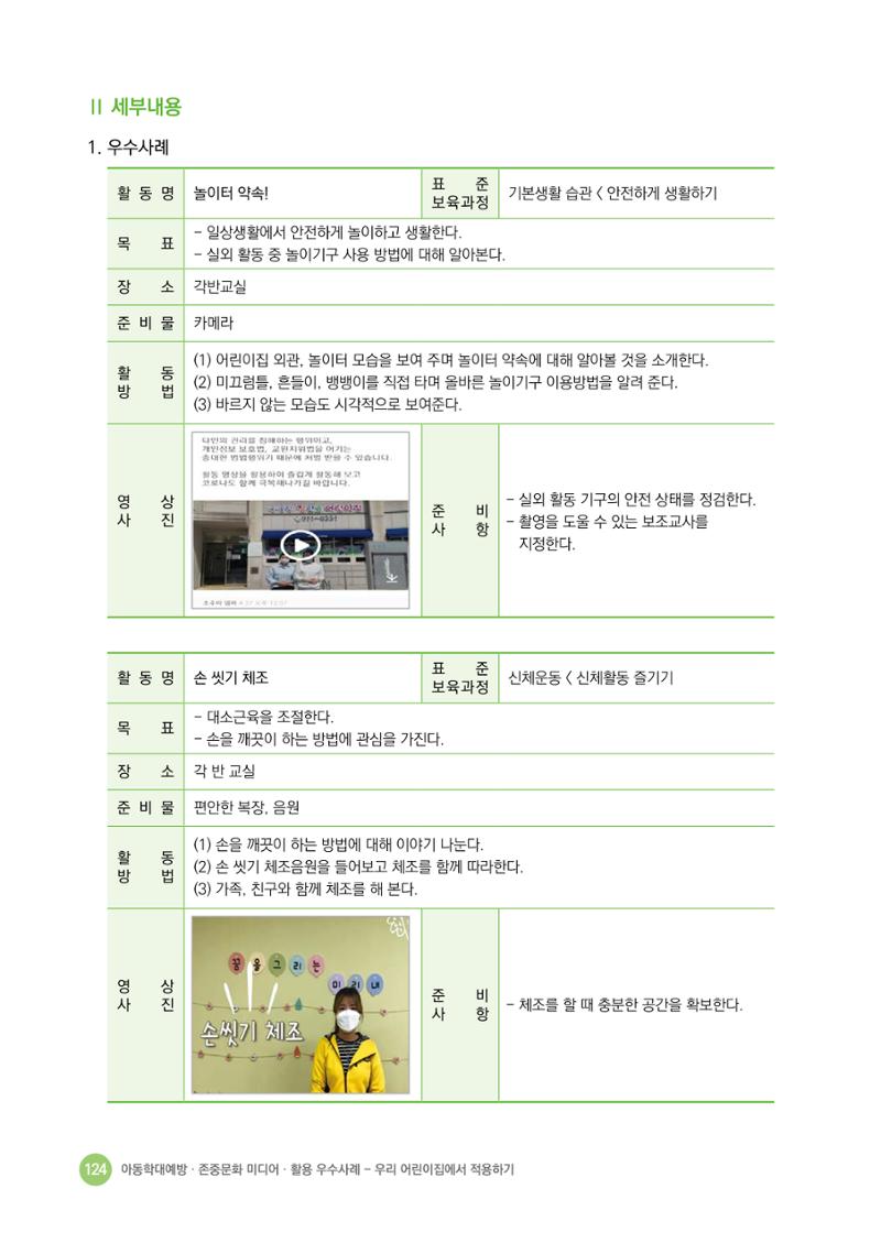 아동학대예방·존중문화·미디어 활용 우수사례 우리 어린이집에서 적용하기 123페이지