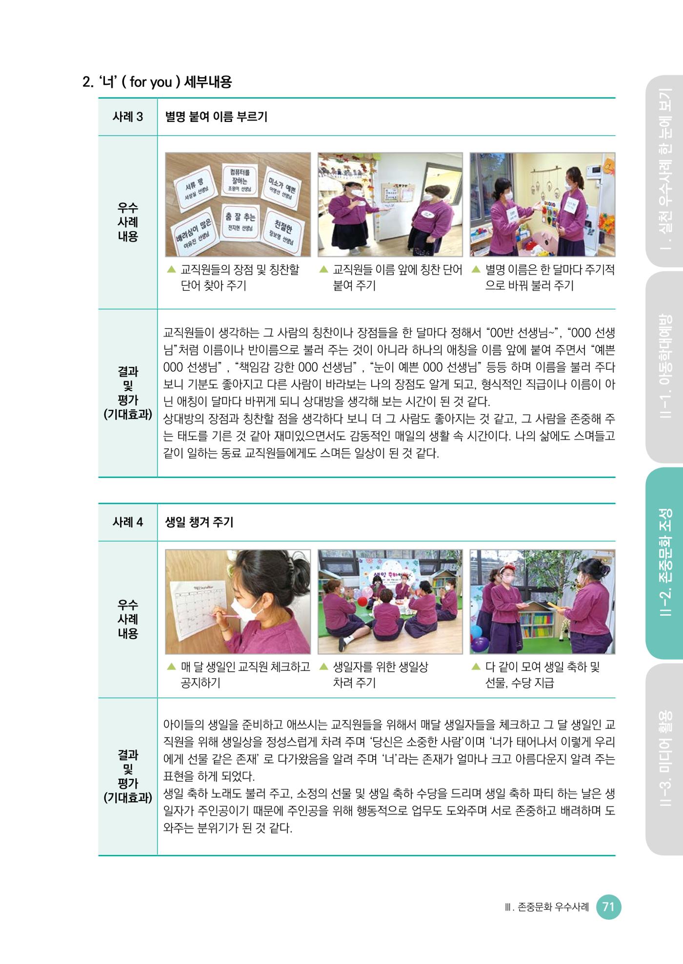 아동학대예방·존중문화·미디어 활용 우수사례 우리 어린이집에서 적용하기 70페이지