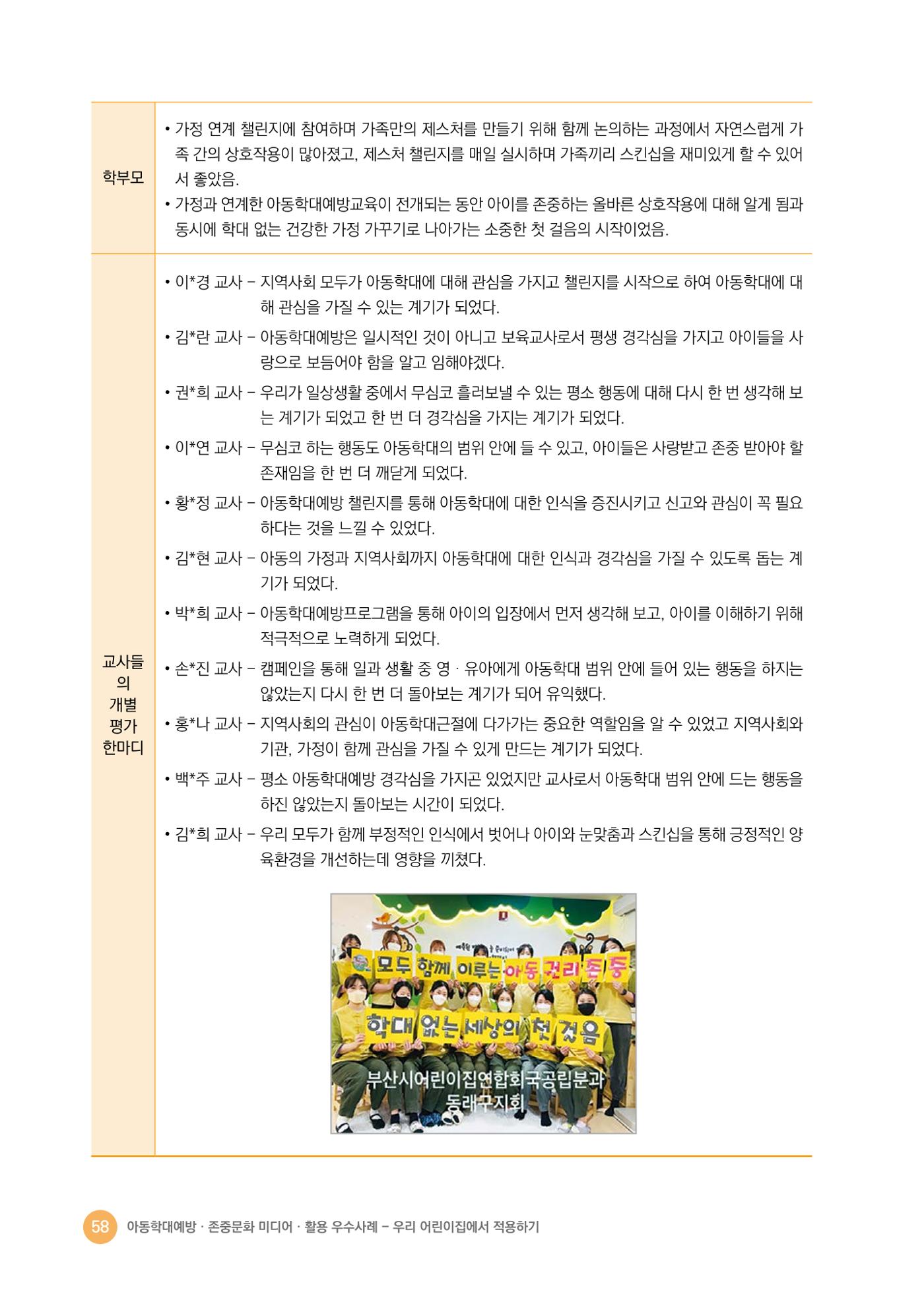 아동학대예방·존중문화·미디어 활용 우수사례 우리 어린이집에서 적용하기 57페이지