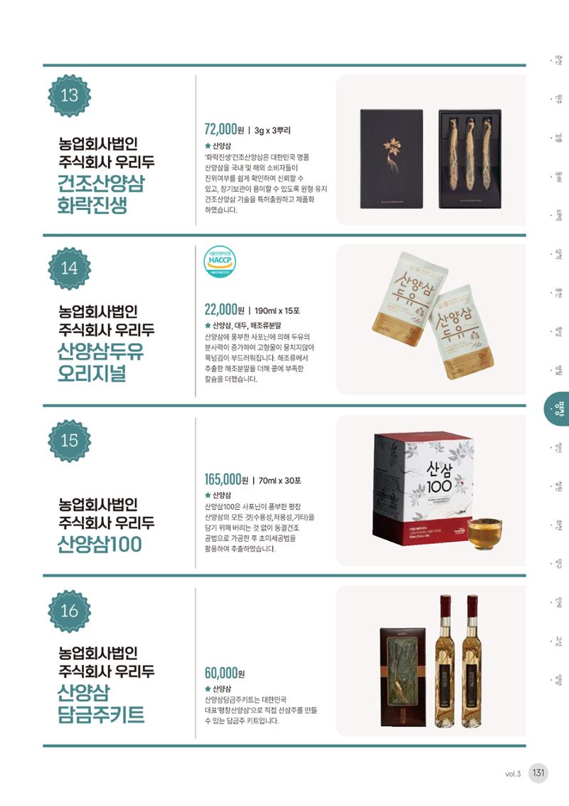농촌융복합산업 인증제품 129페이지