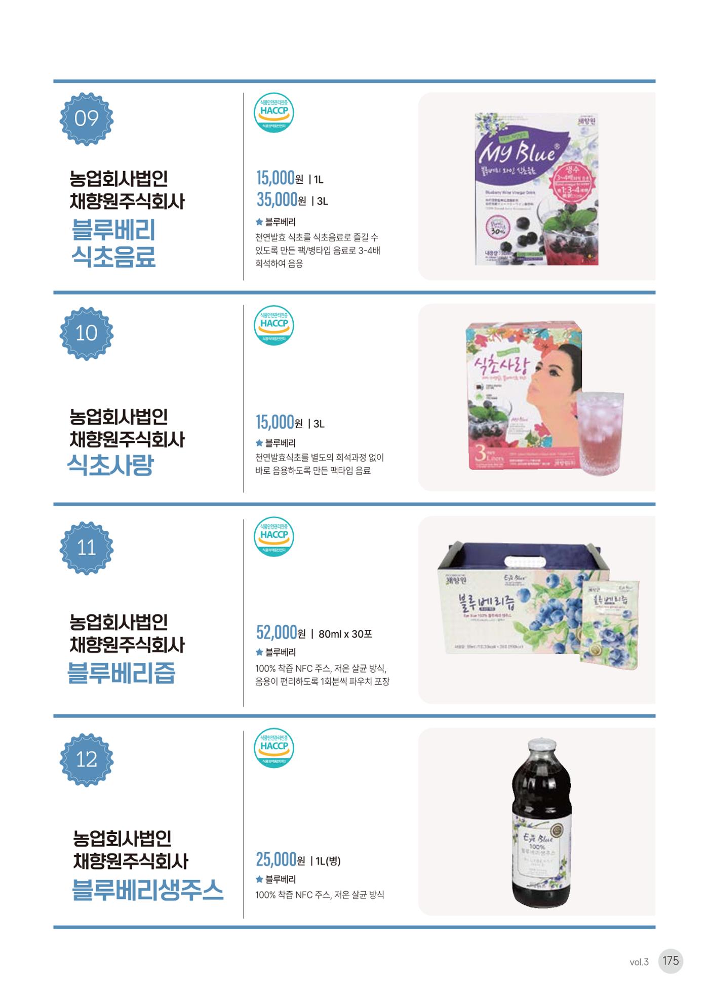농촌융복합산업 인증제품 173페이지