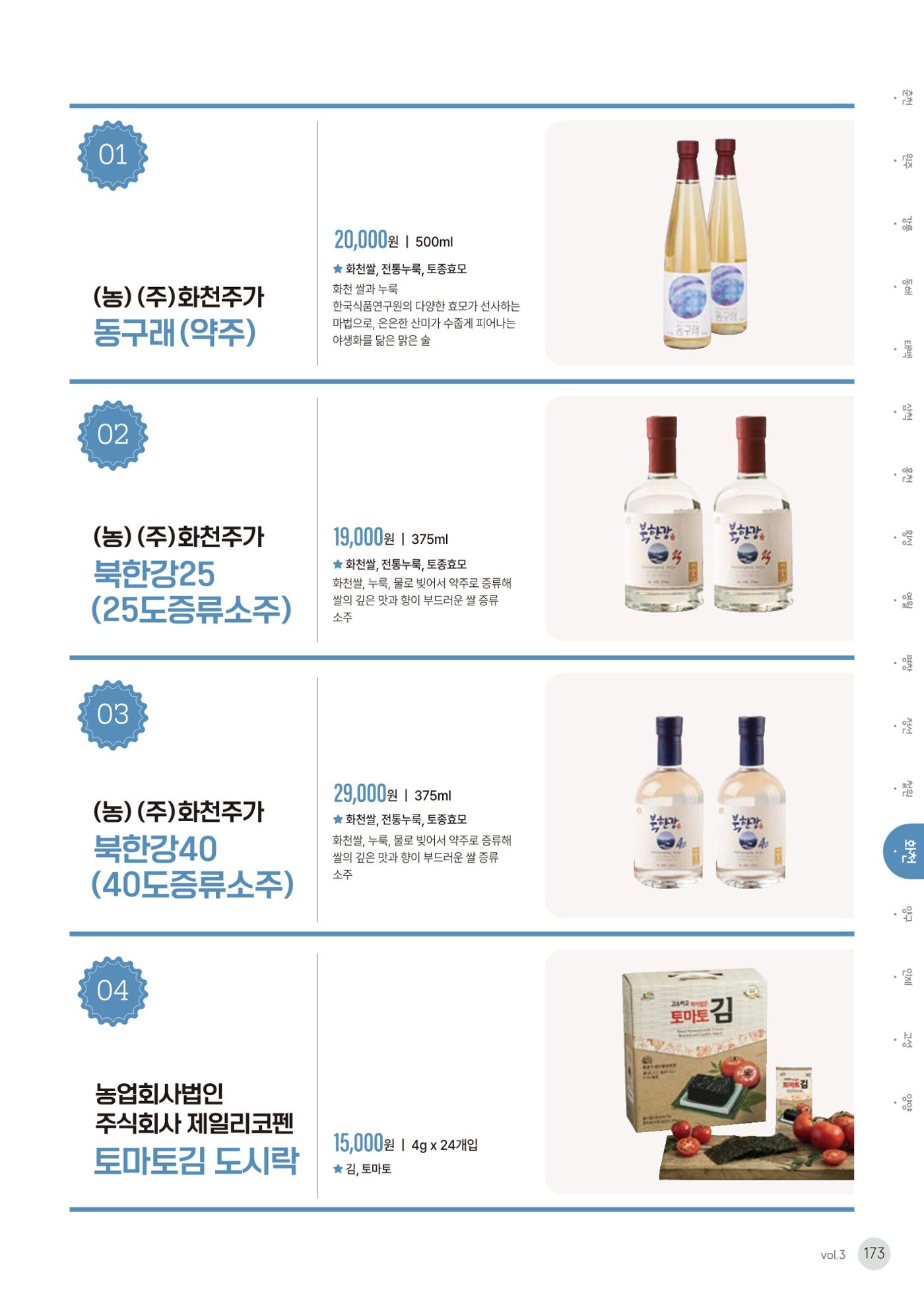 농촌융복합산업 인증제품 171페이지