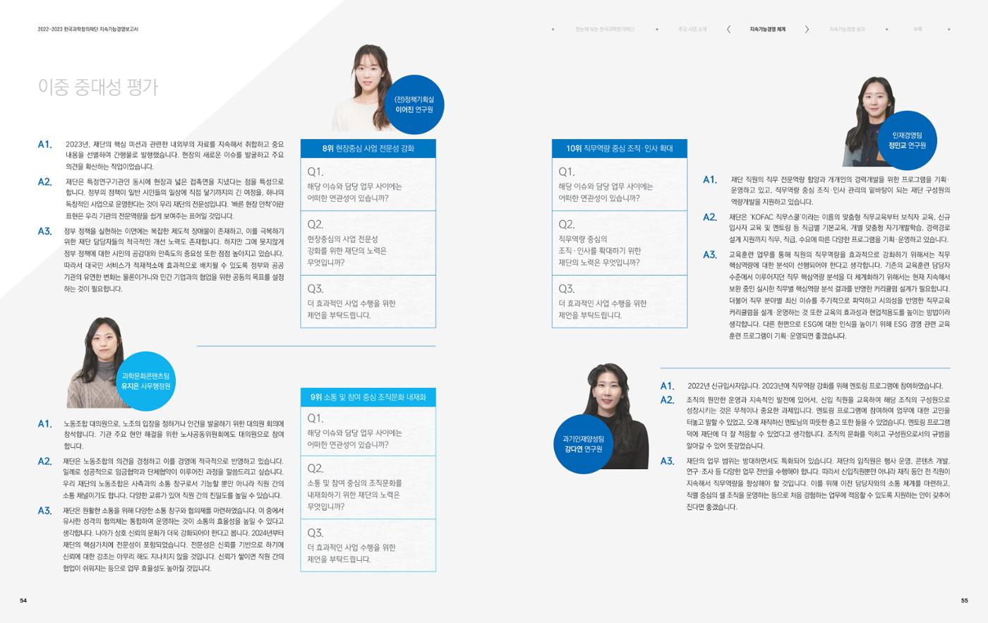 2022-23 한국과학창의재단 지속가능경영(ESG) 보고서(국문) 29페이지