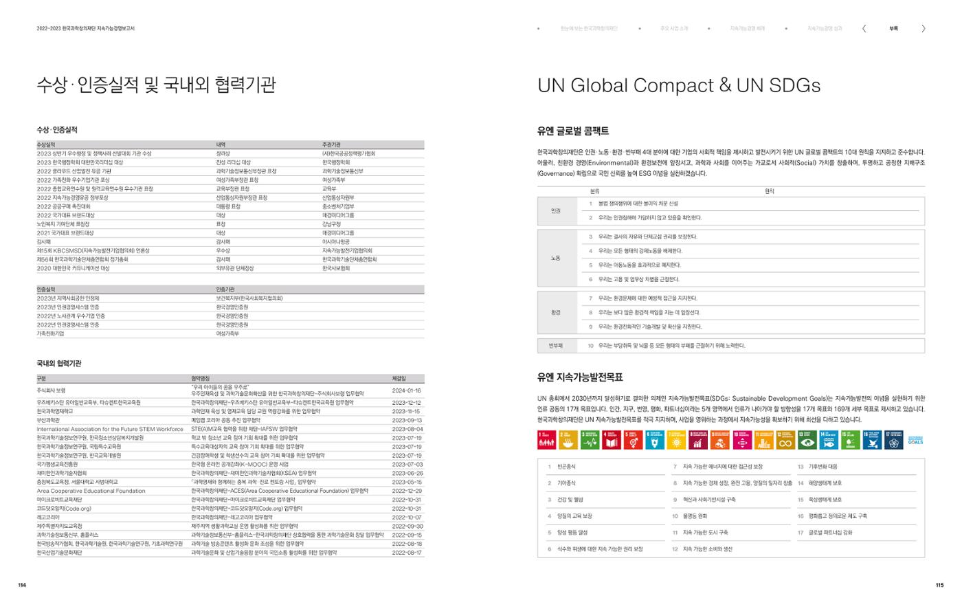 2022-23 한국과학창의재단 지속가능경영(ESG) 보고서(국문) 59페이지