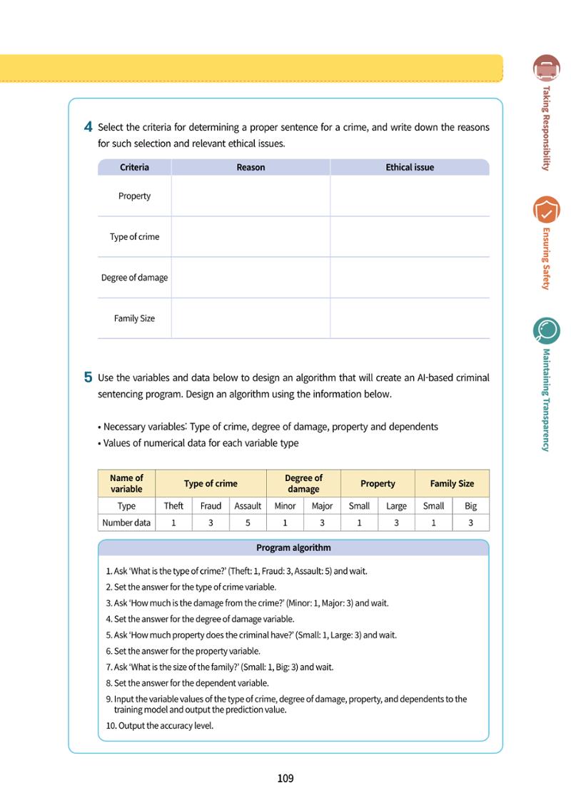 AI Ethics for middle school students 112페이지