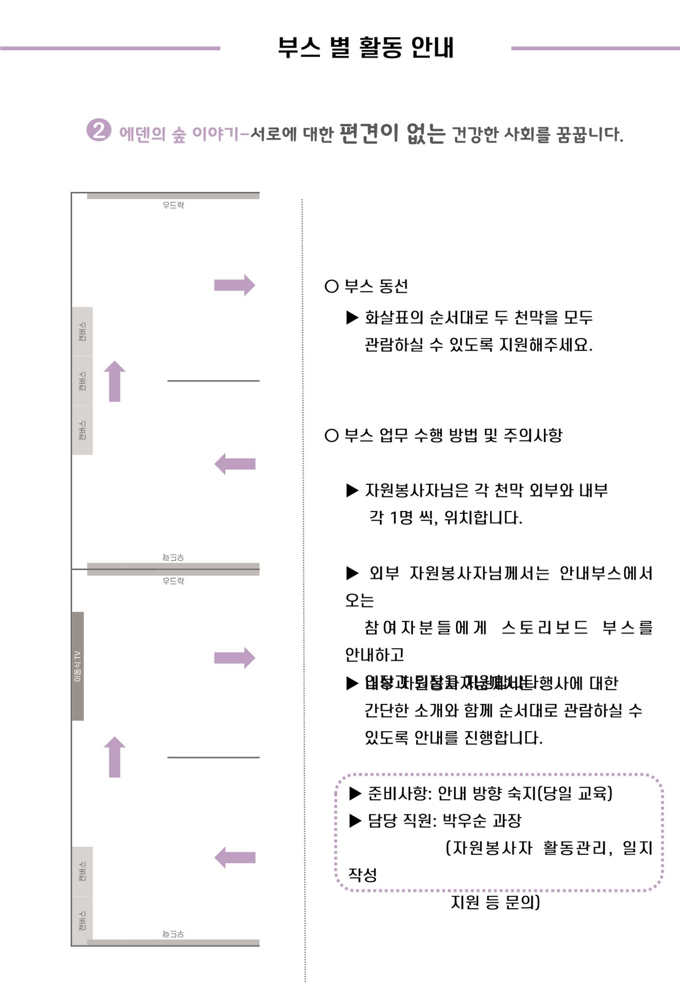 '어서와요, 에덴의 숲' 자원봉사 안내서 15페이지