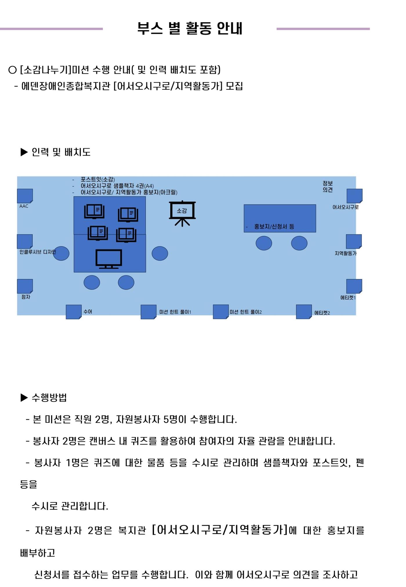 '어서와요, 에덴의 숲' 자원봉사 안내서 20페이지