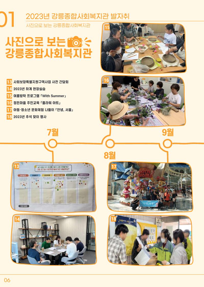 2023년 강릉종합사회복지관 사업보고서 7페이지