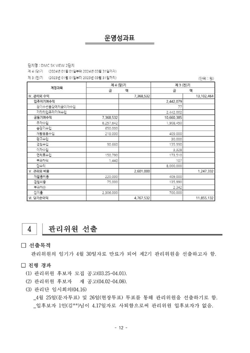 2024년 정기총회_DMCSK뷰2단지 12페이지