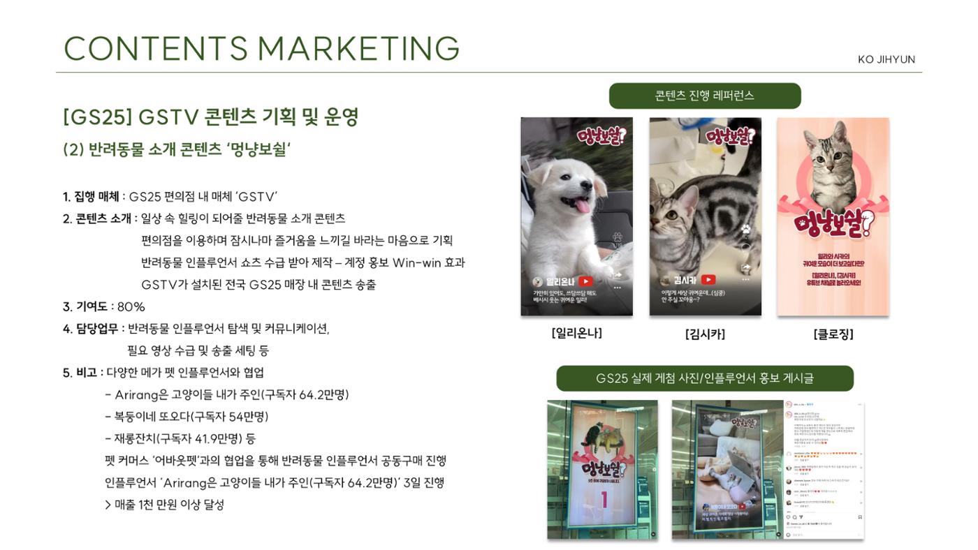 고지현_마케팅 포트폴리오 6페이지