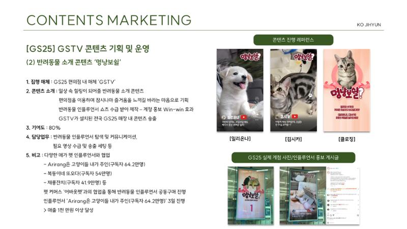 고지현_마케팅 포트폴리오 6페이지