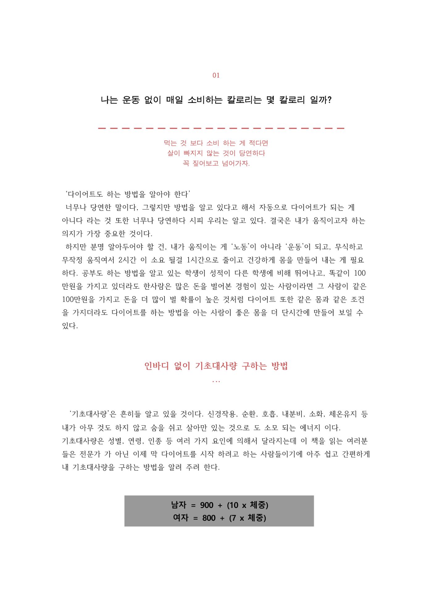 다이어트 성공 공식 5페이지