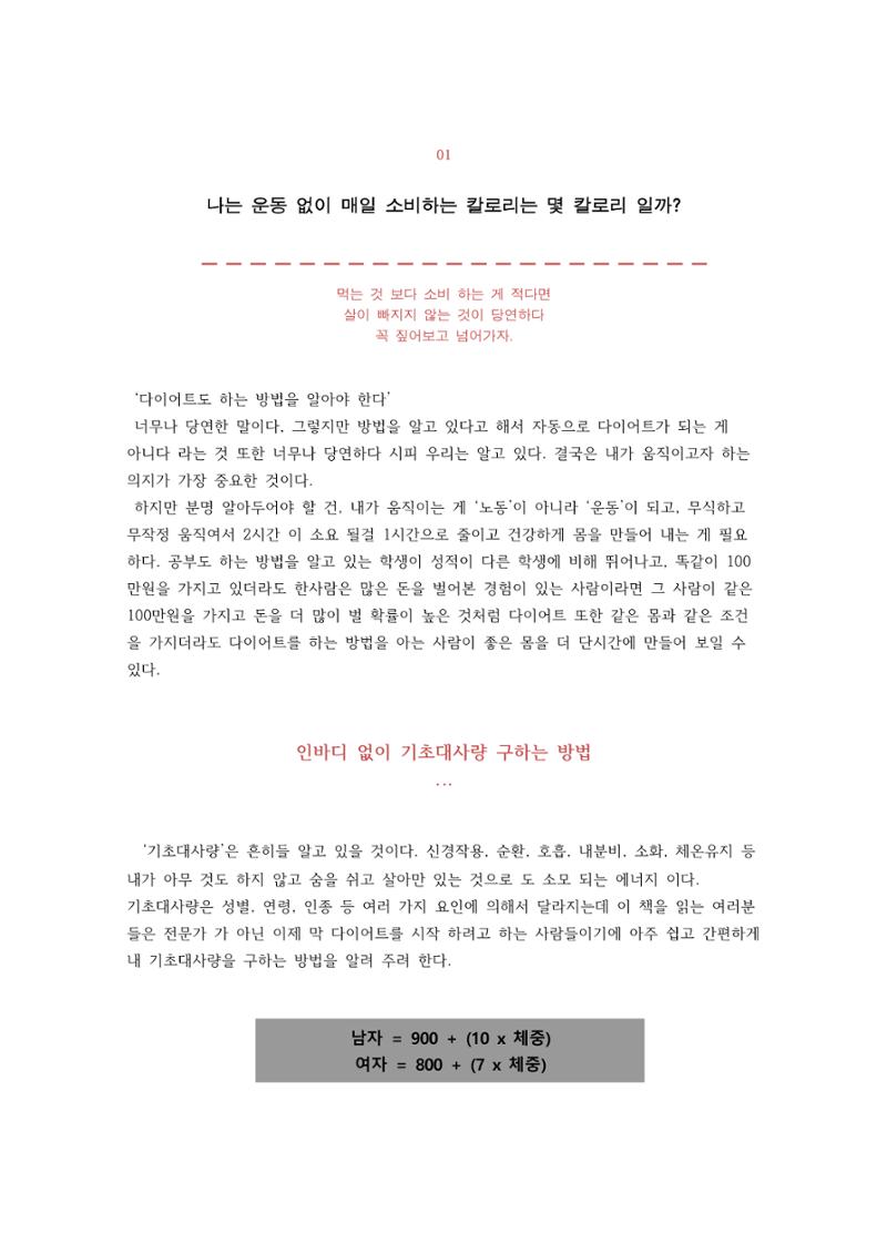다이어트 성공 공식 5페이지