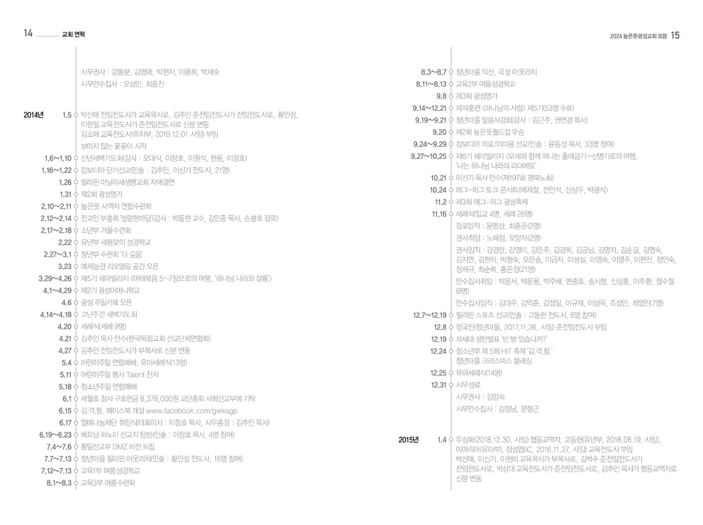 2024 높은뜻광성교회 요람 9페이지