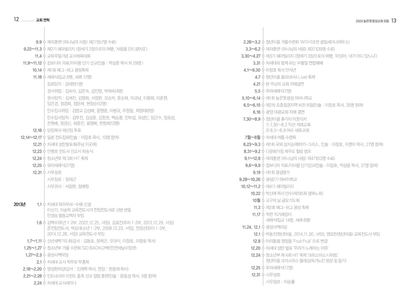 2024 높은뜻광성교회 요람 8페이지