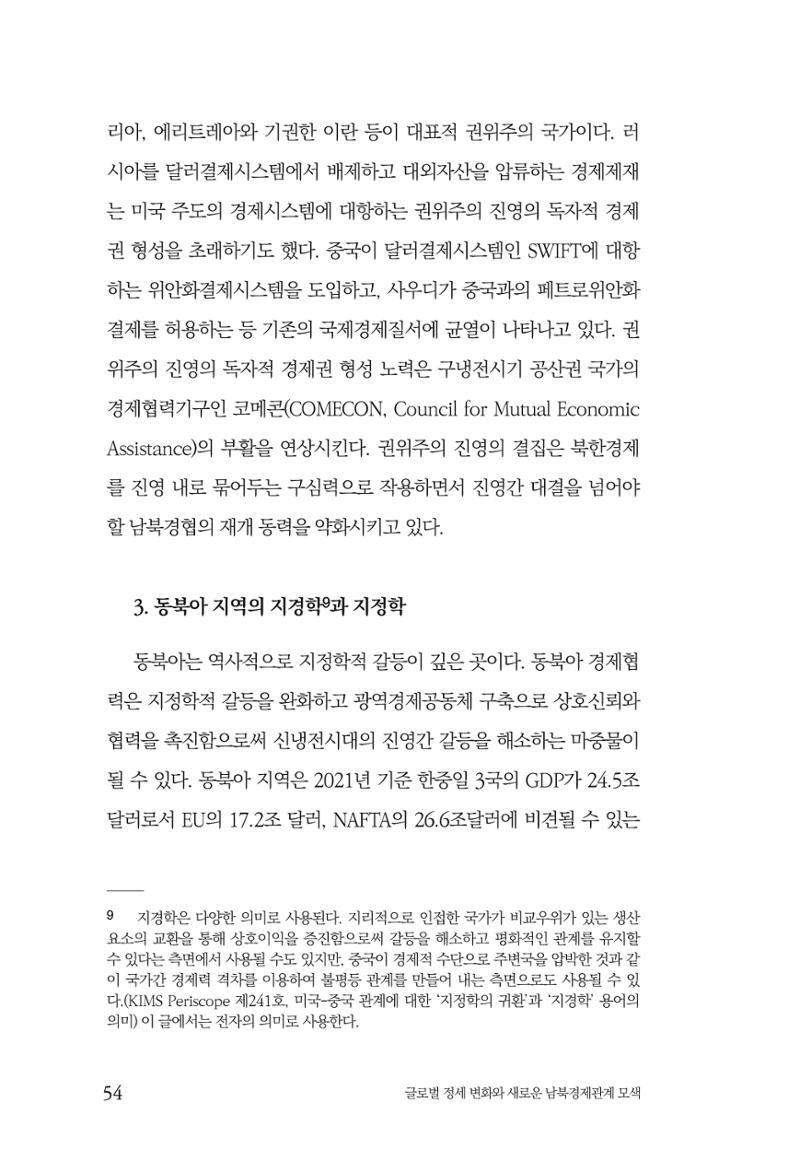 글로벌 정세 변화와 새로운 남북경제관계 모색 56페이지