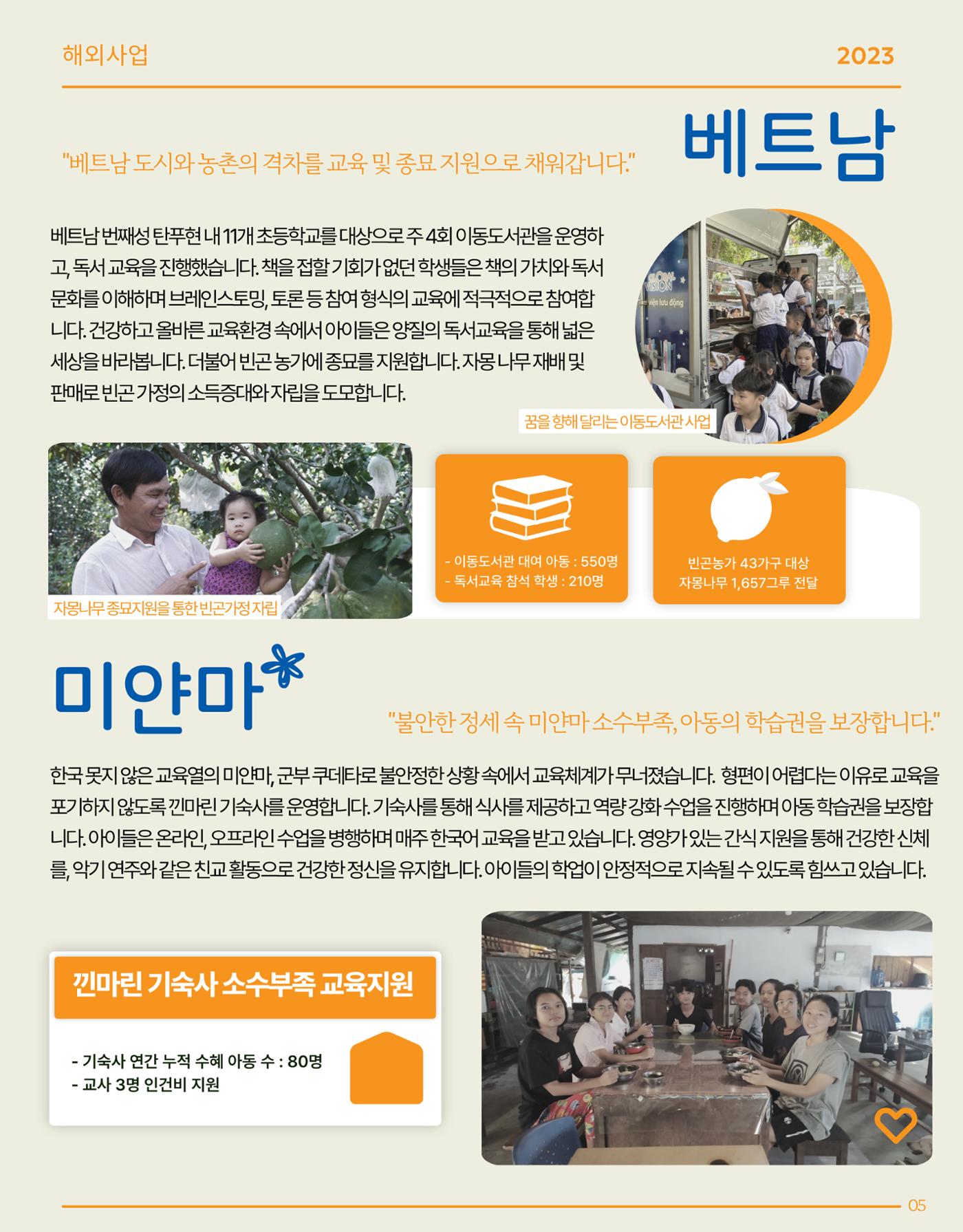 2023 글로벌비전 연차보고서 5페이지