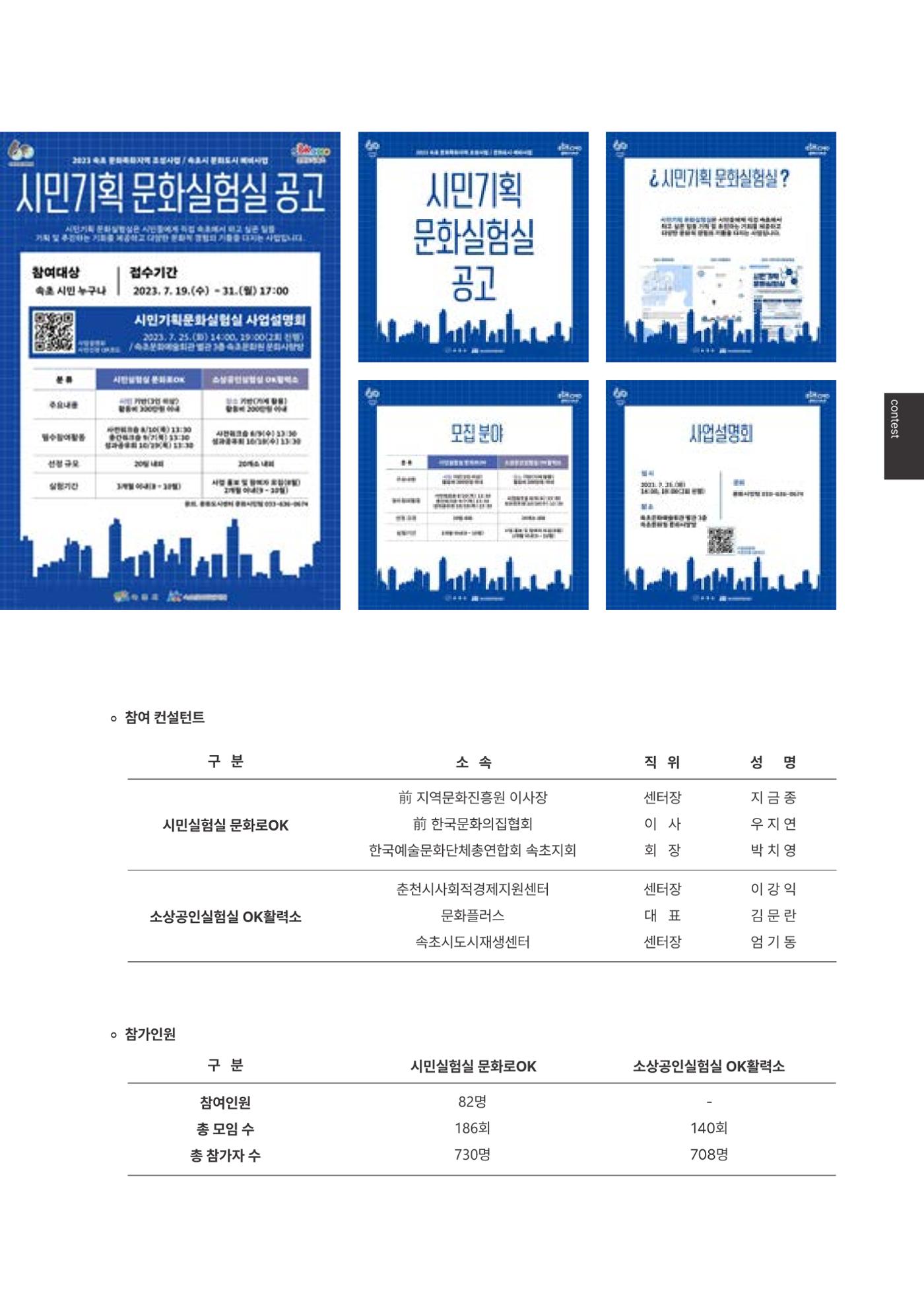 속초문화특화지역조성사업 2023년도 연감 106페이지