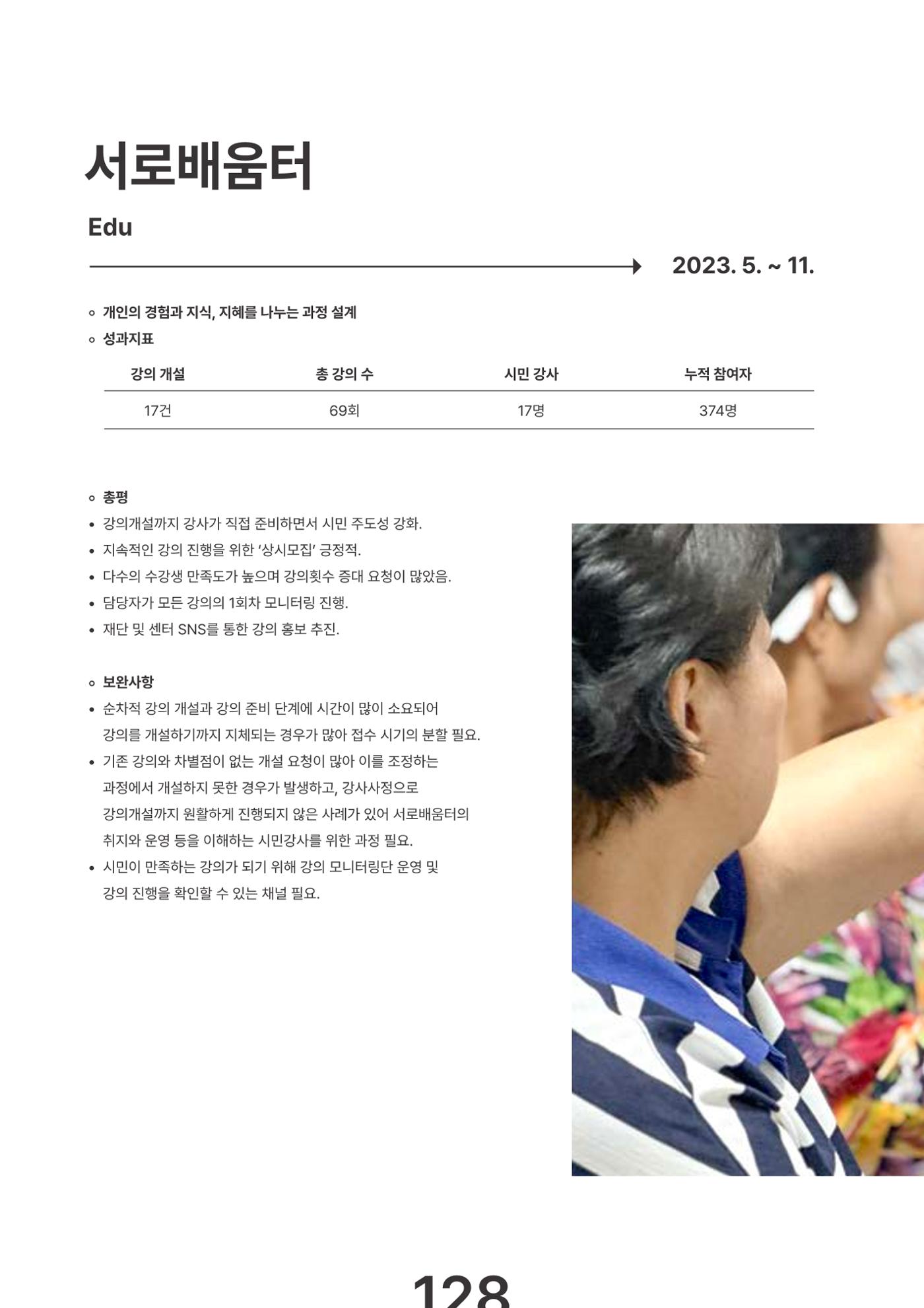 속초문화특화지역조성사업 2023년도 연감 131페이지
