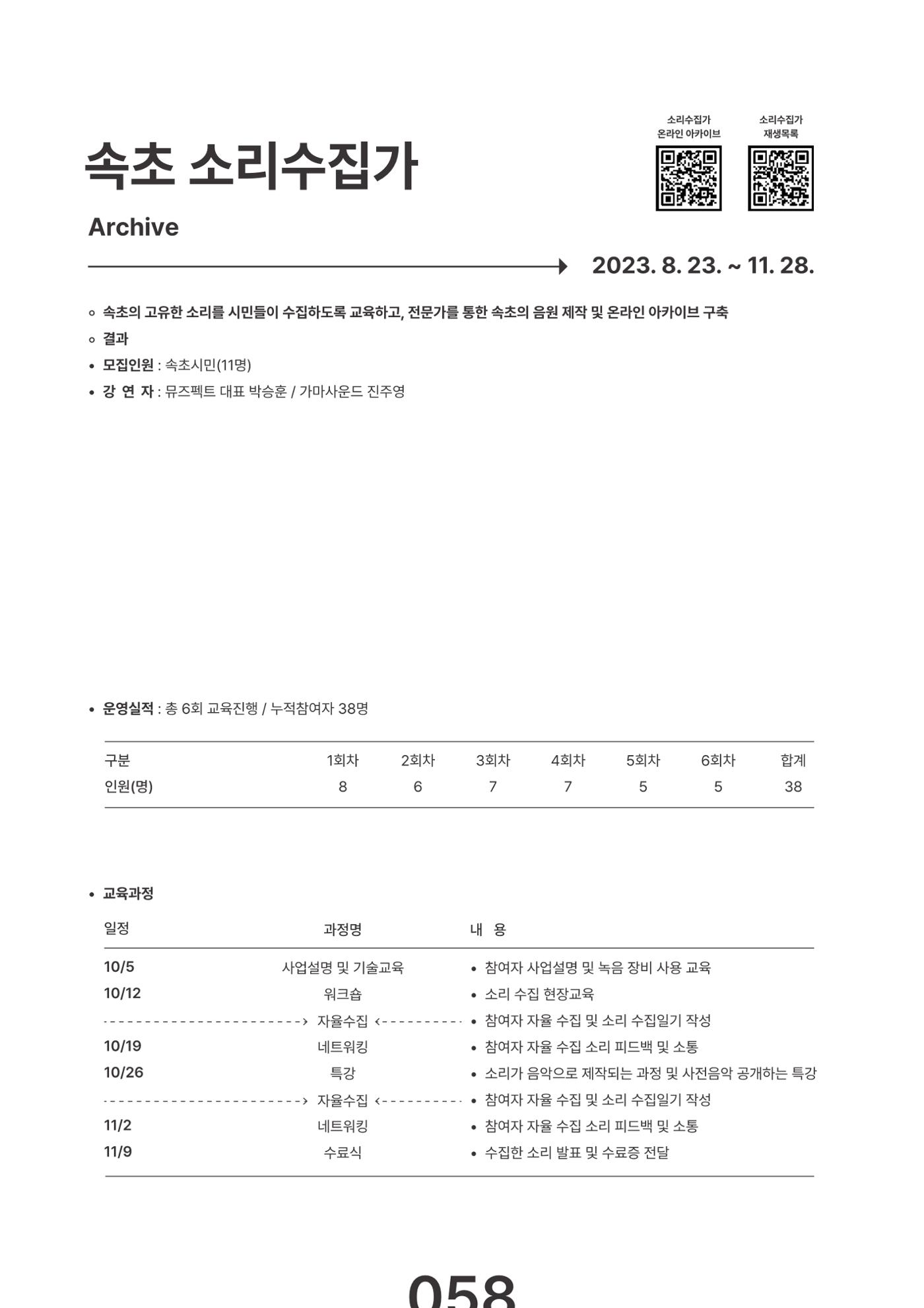 속초문화특화지역조성사업 2023년도 연감 61페이지