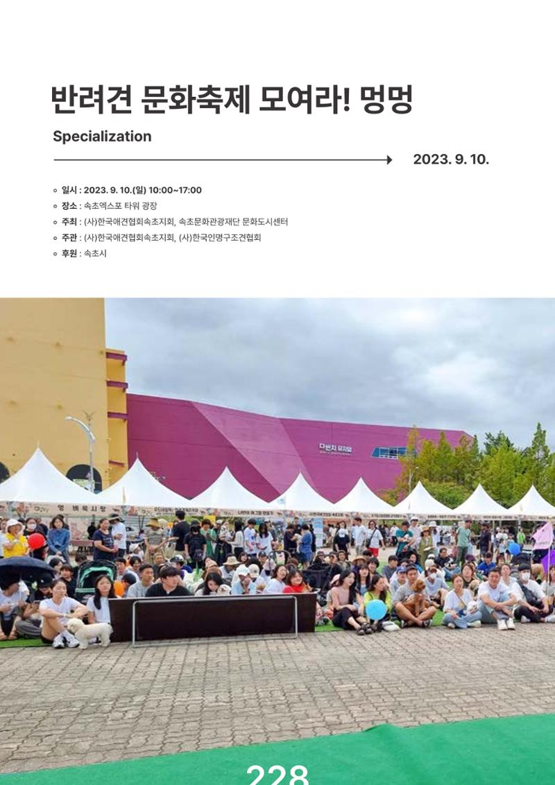 속초문화특화지역조성사업 2023년도 연감 231페이지