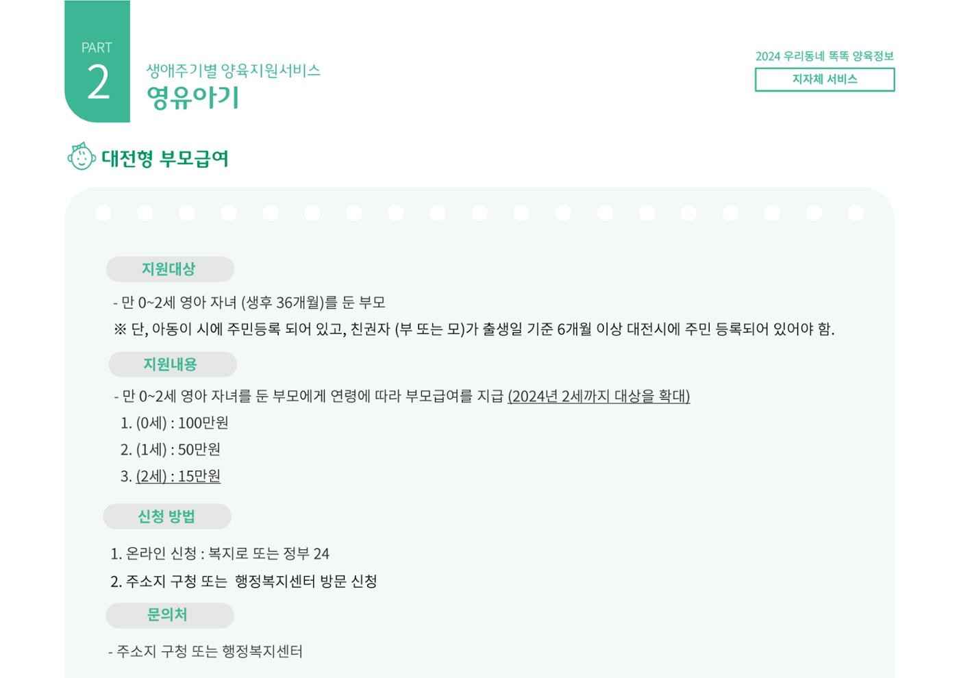 [대전광역시육아종합지원센터] 2024 포괄적 양육정보  46p