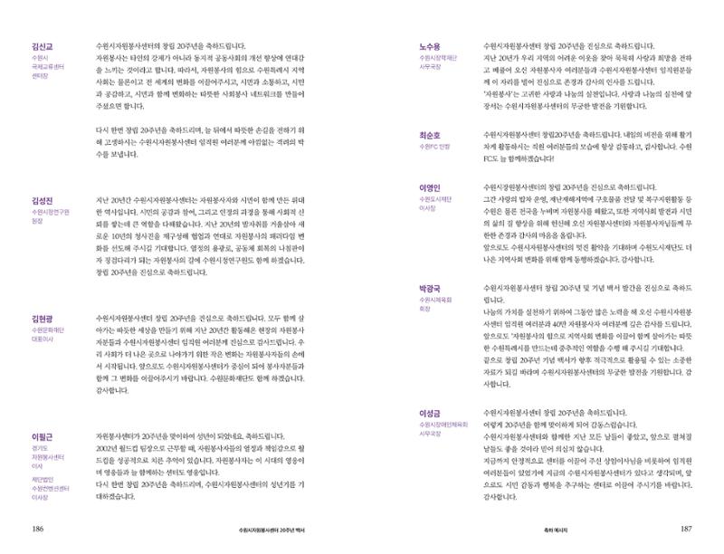수원시자원봉사센터 20주년 기념백서 94페이지