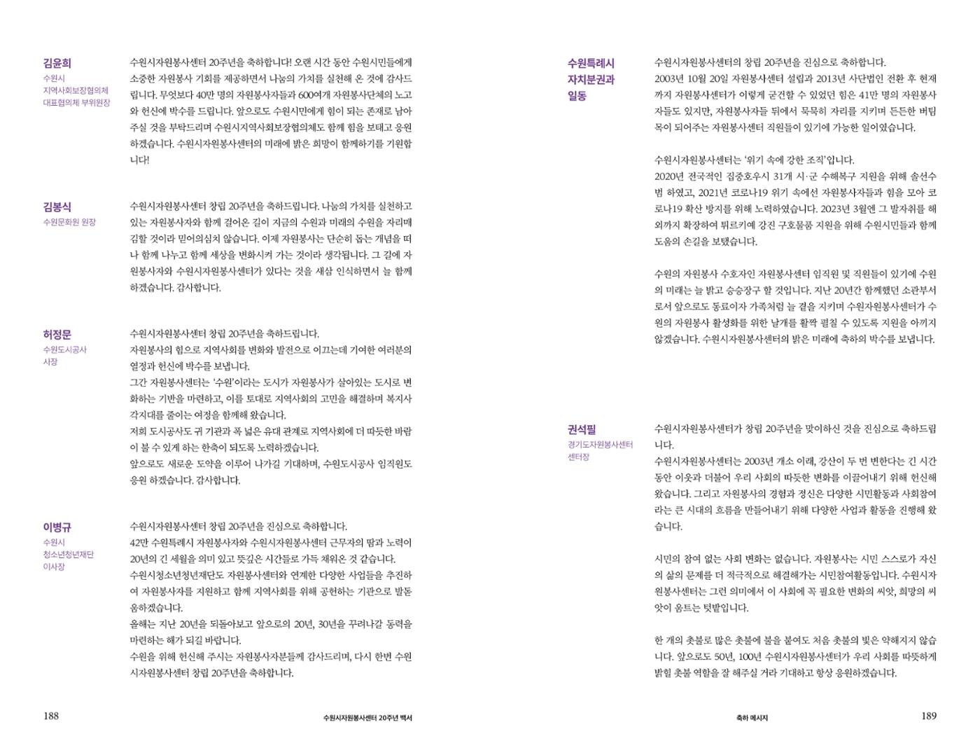 수원시자원봉사센터 20주년 기념백서 95페이지