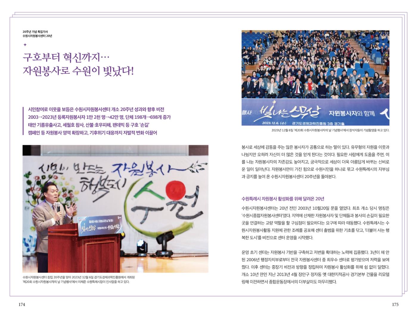 수원시자원봉사센터 20주년 기념백서 88페이지