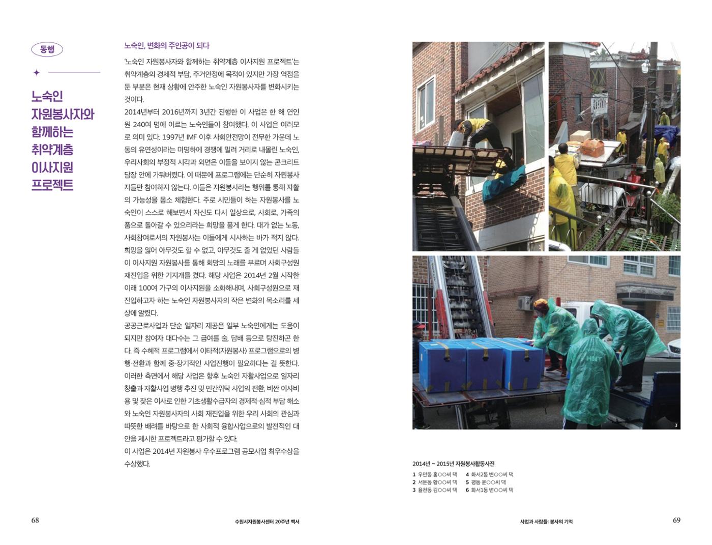수원시자원봉사센터 20주년 기념백서 35페이지