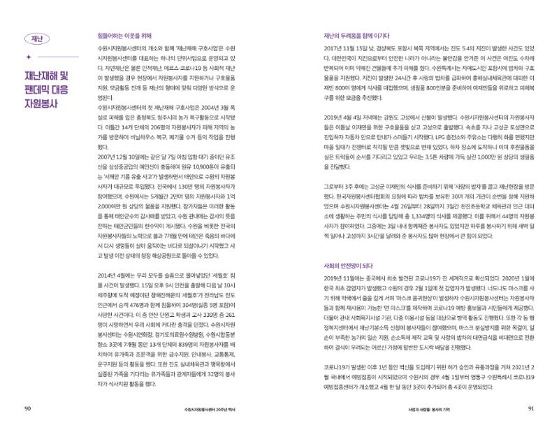 수원시자원봉사센터 20주년 기념백서 46페이지