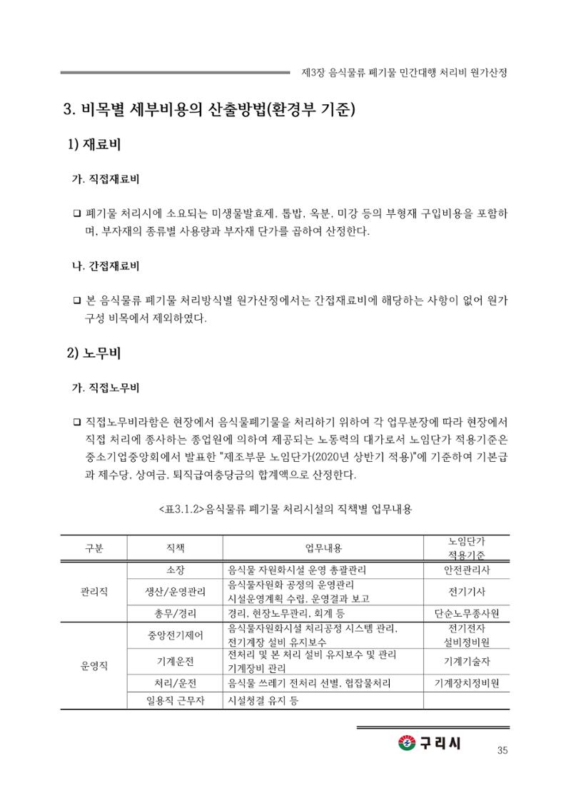 구리시 음식폐기물 계산 35페이지