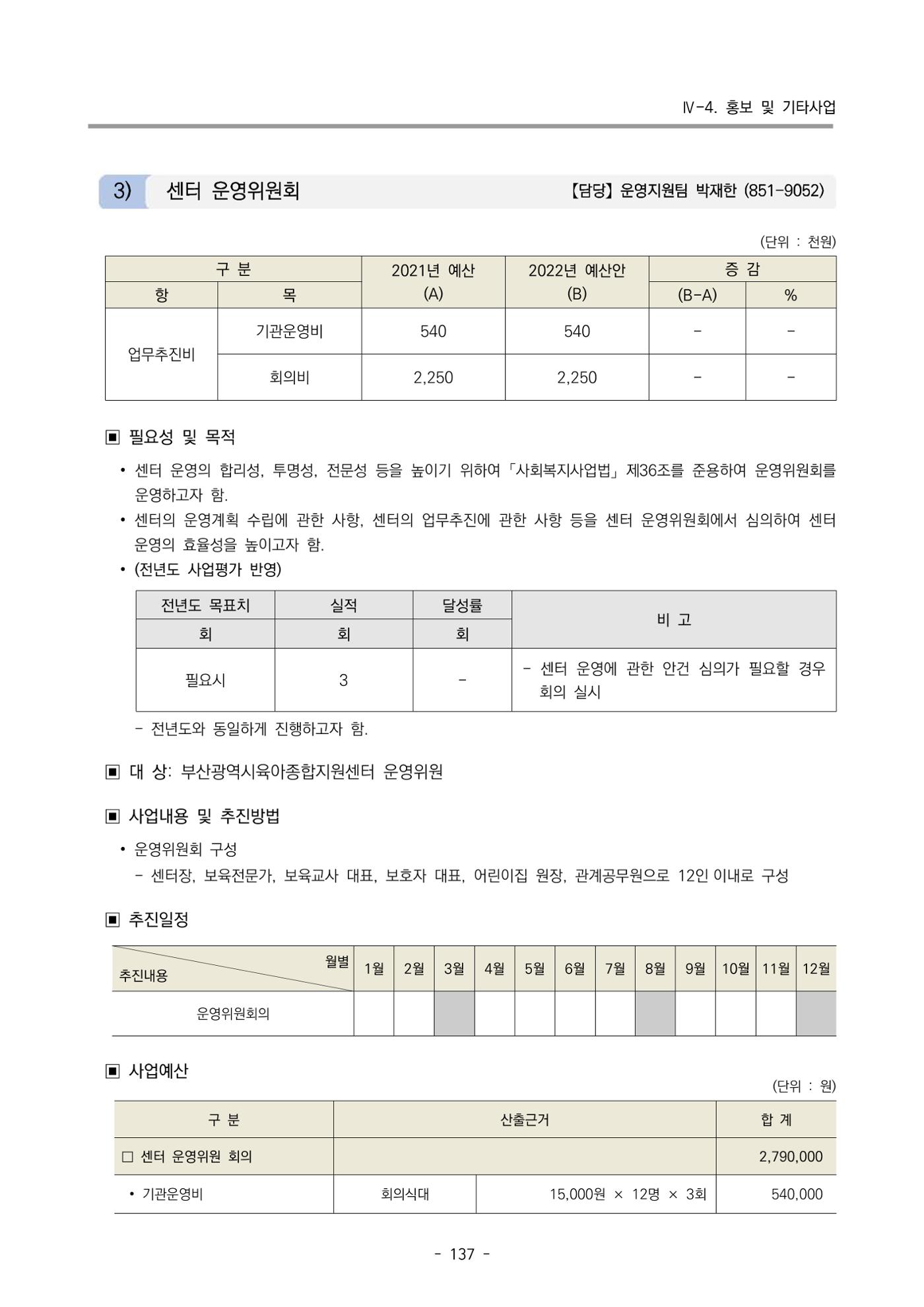 2022 부산광역시육아종합지원센터 사업계획 138페이지