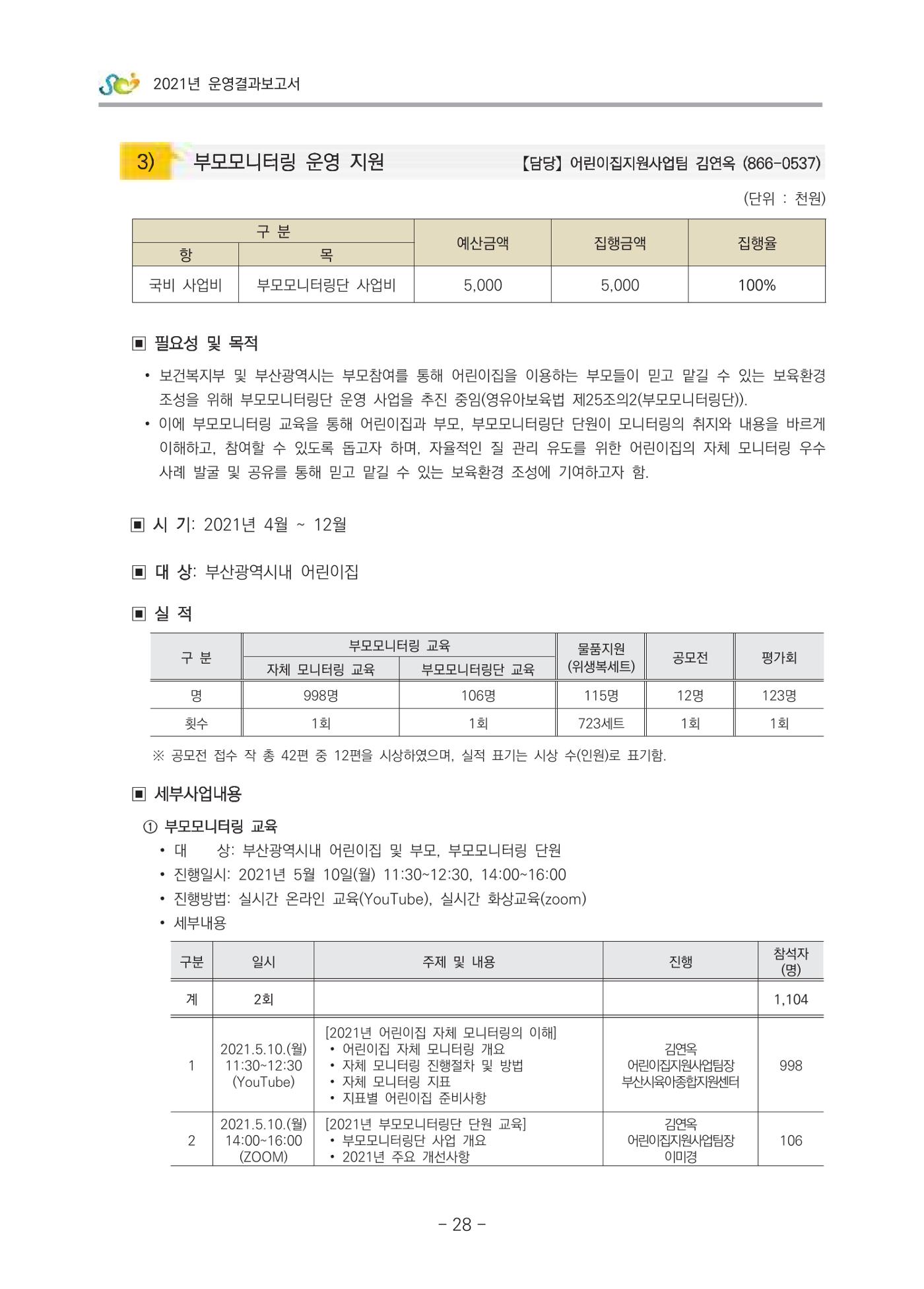 2021 부산광역시육아종합지원센터 운영결과보고서 29페이지