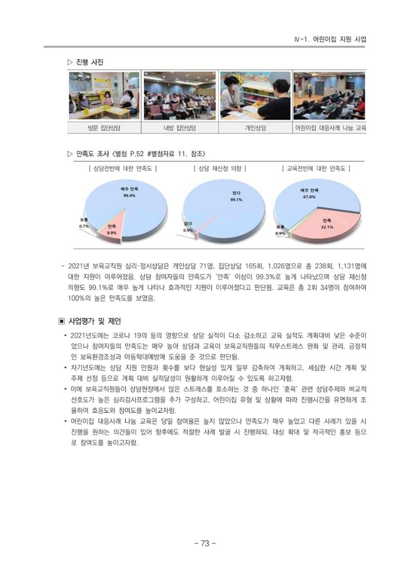 2021 부산광역시육아종합지원센터 운영결과보고서 74페이지