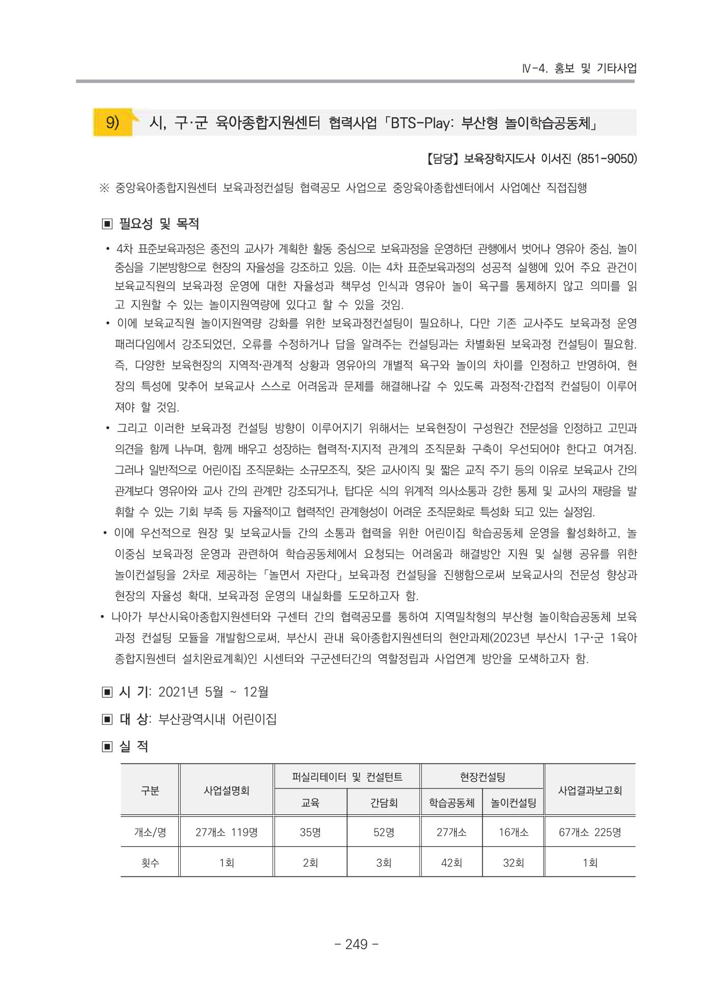 2021 부산광역시육아종합지원센터 운영결과보고서 250페이지