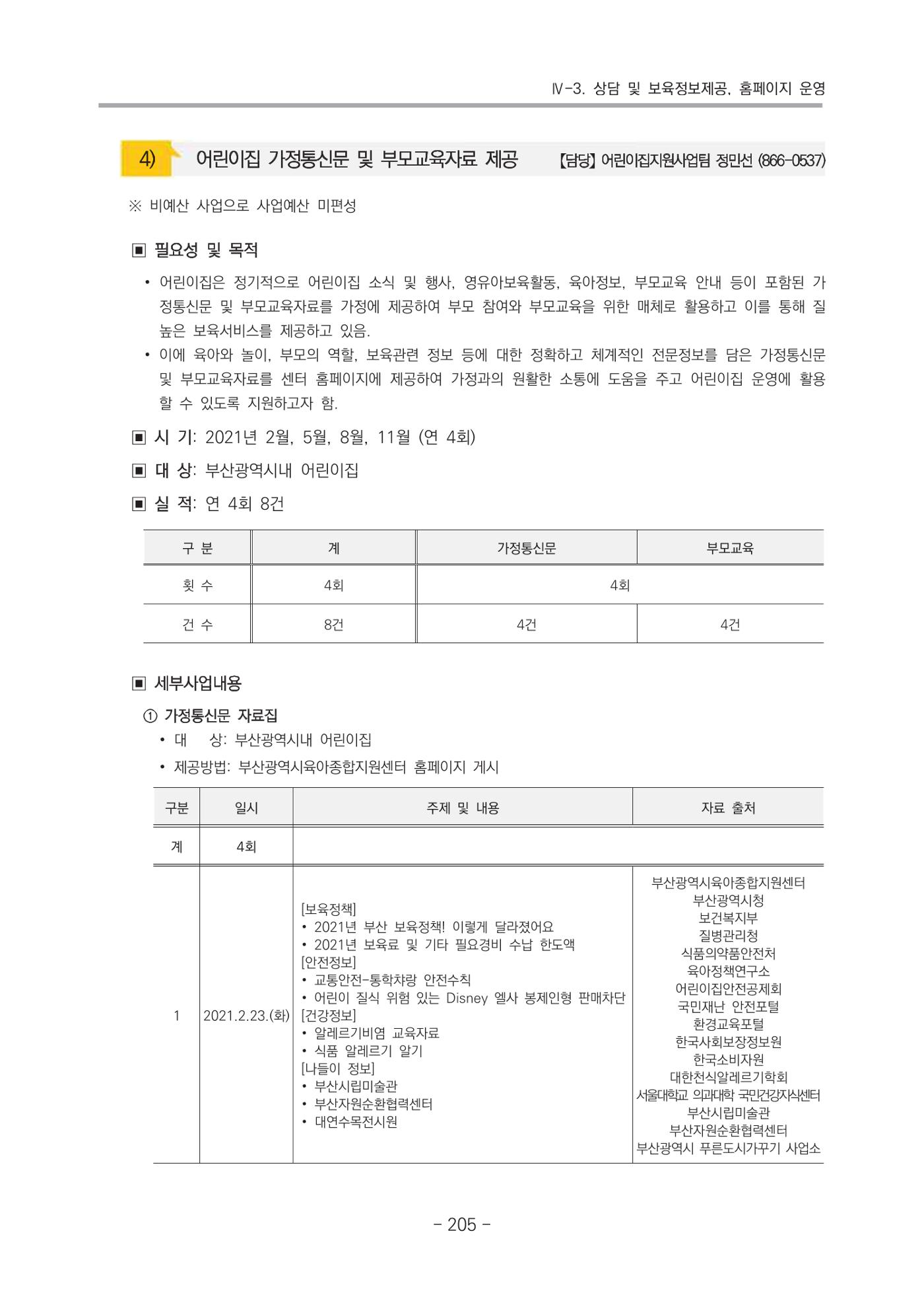 2021 부산광역시육아종합지원센터 운영결과보고서 206페이지